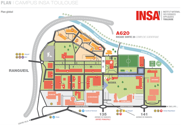 INSA Campus map